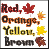 Red Orange Yellow Brown